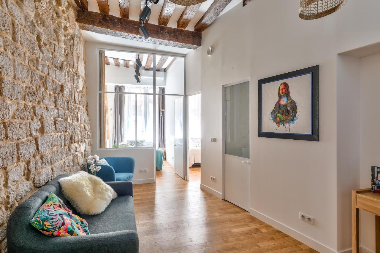 New Stunning 4 Bdrs Apt, With Ac - Le Marais Paris Exterior foto
